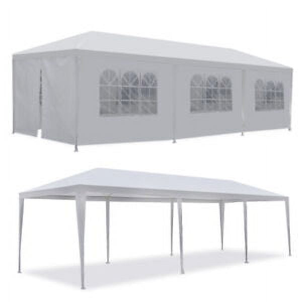 10x30' White Outdoor Party Tent with Side Walls T1497