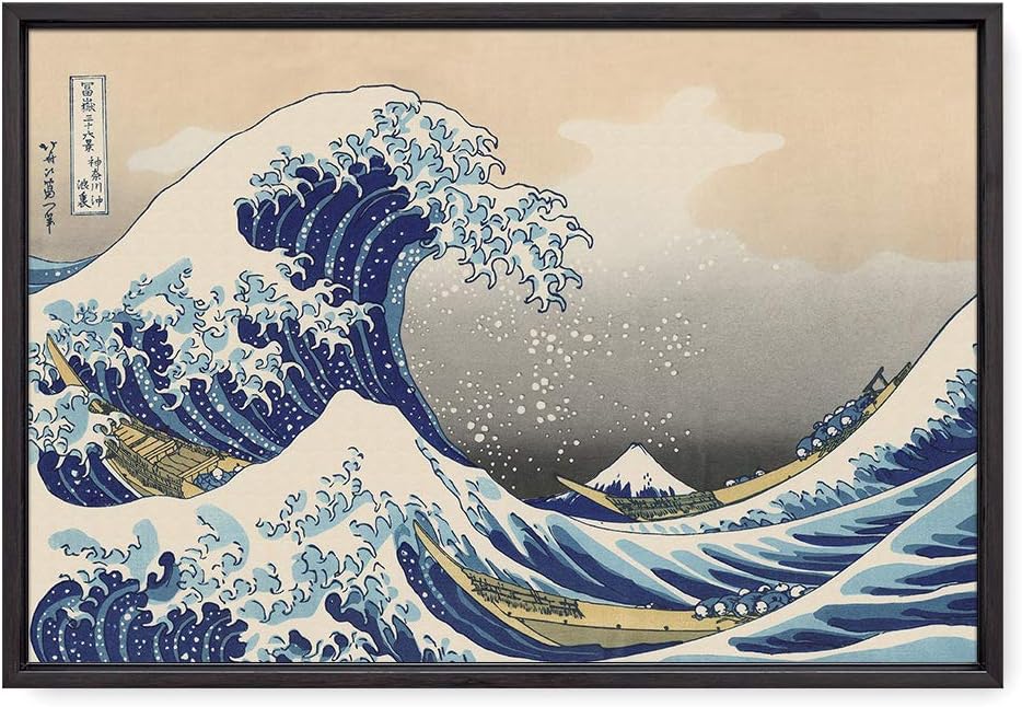 The Great Wave off Kanagawa Giclee print on canvas, 24x16 Z5435