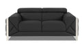 Italian Leather Loveseat with Hardwood Frame X3736