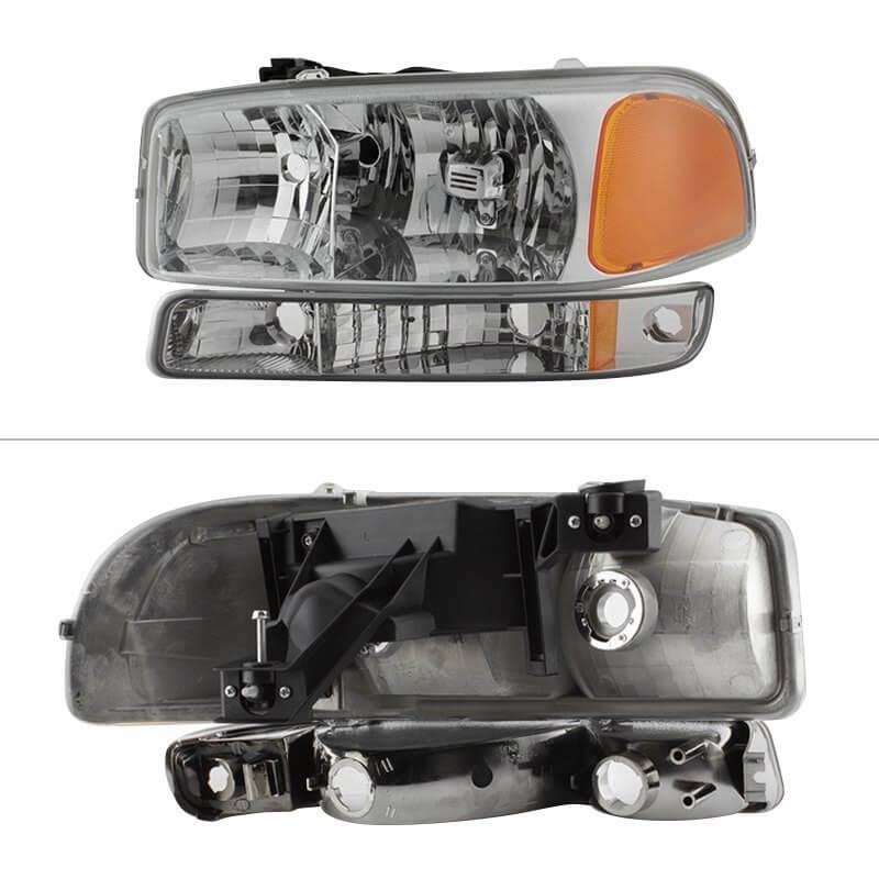Crystal Headlights and Bumper Lights for GMC Sierra 99-06 / Yukon 00-06 U5926