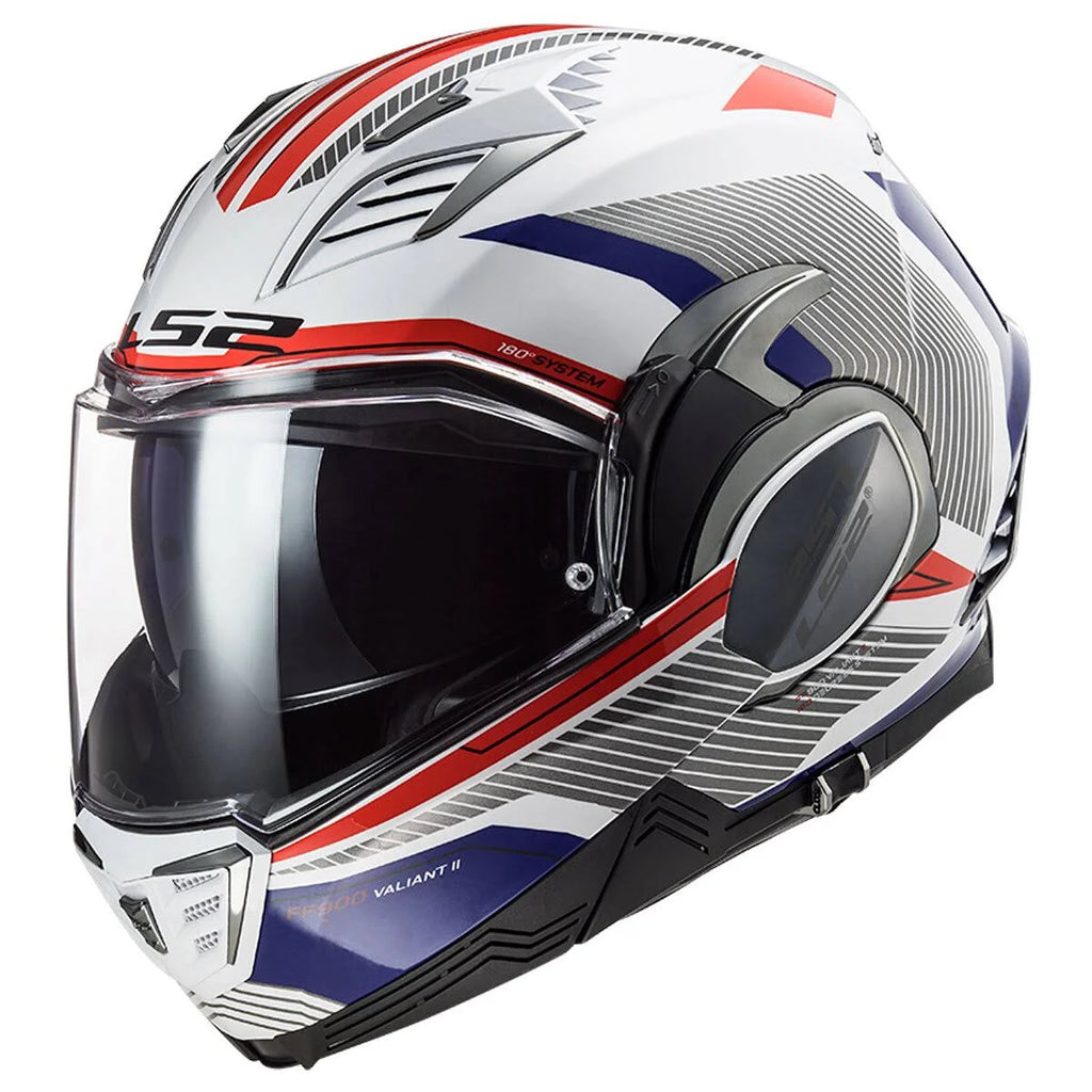 White Red Blue Revo Helmet T102