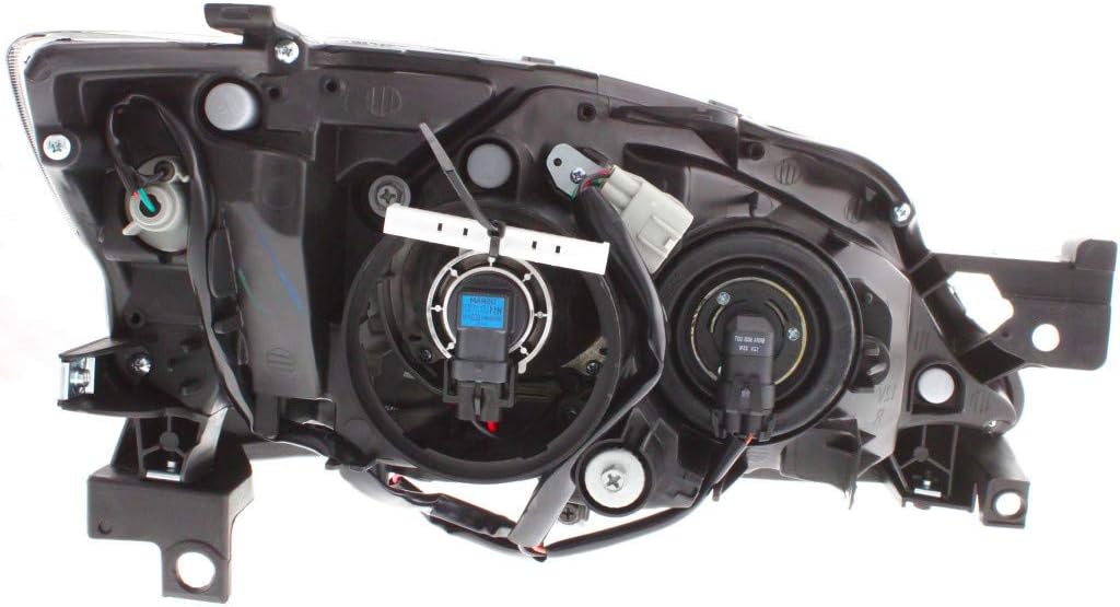 Headlight Assembly for Subaru Impreza with Bulbs Black Housing K843941