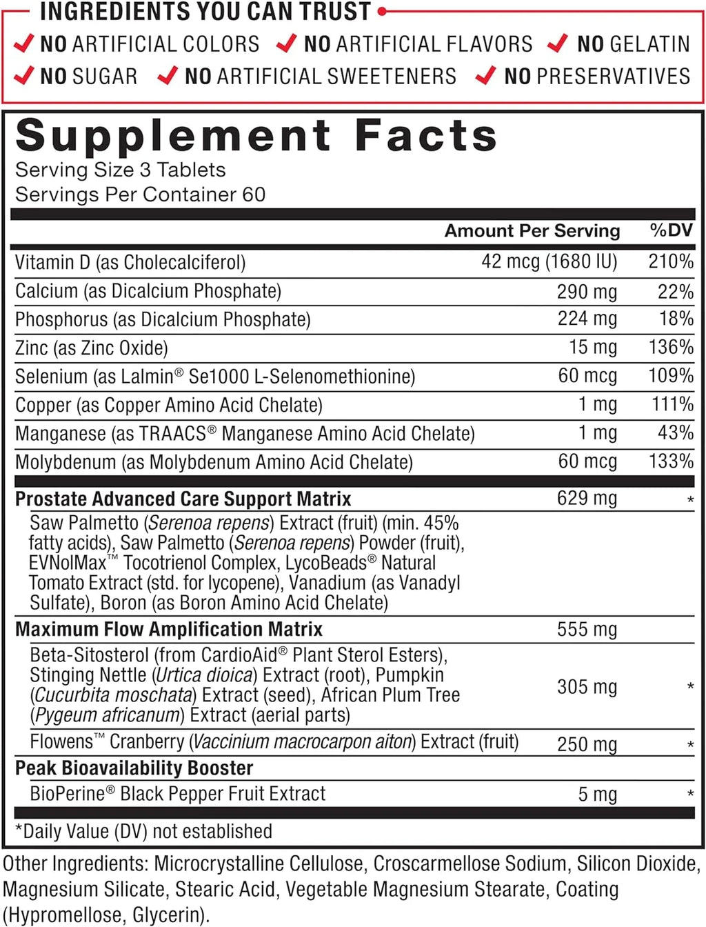 Prostate Supplement for Men, 180 Tablets J19339
