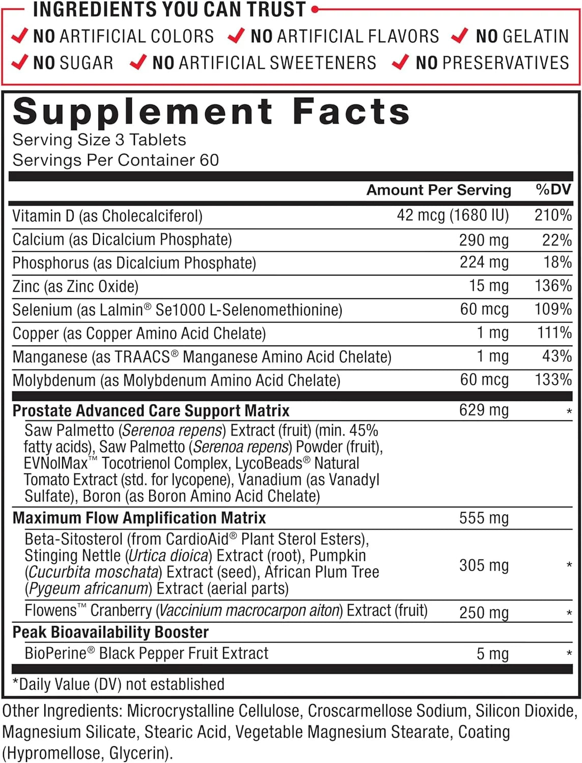 Prostate Supplement for Men, 180 Tablets J19339