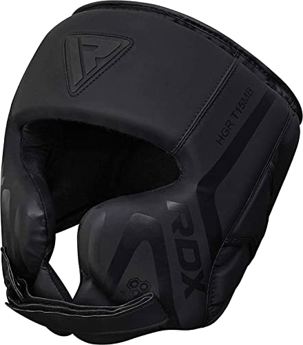 Black Maya Hide Leather Boxing Headgear I307947