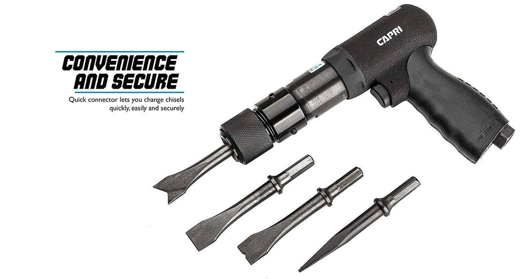 Air Hammer, Hex Shank + 4 Chisels B758