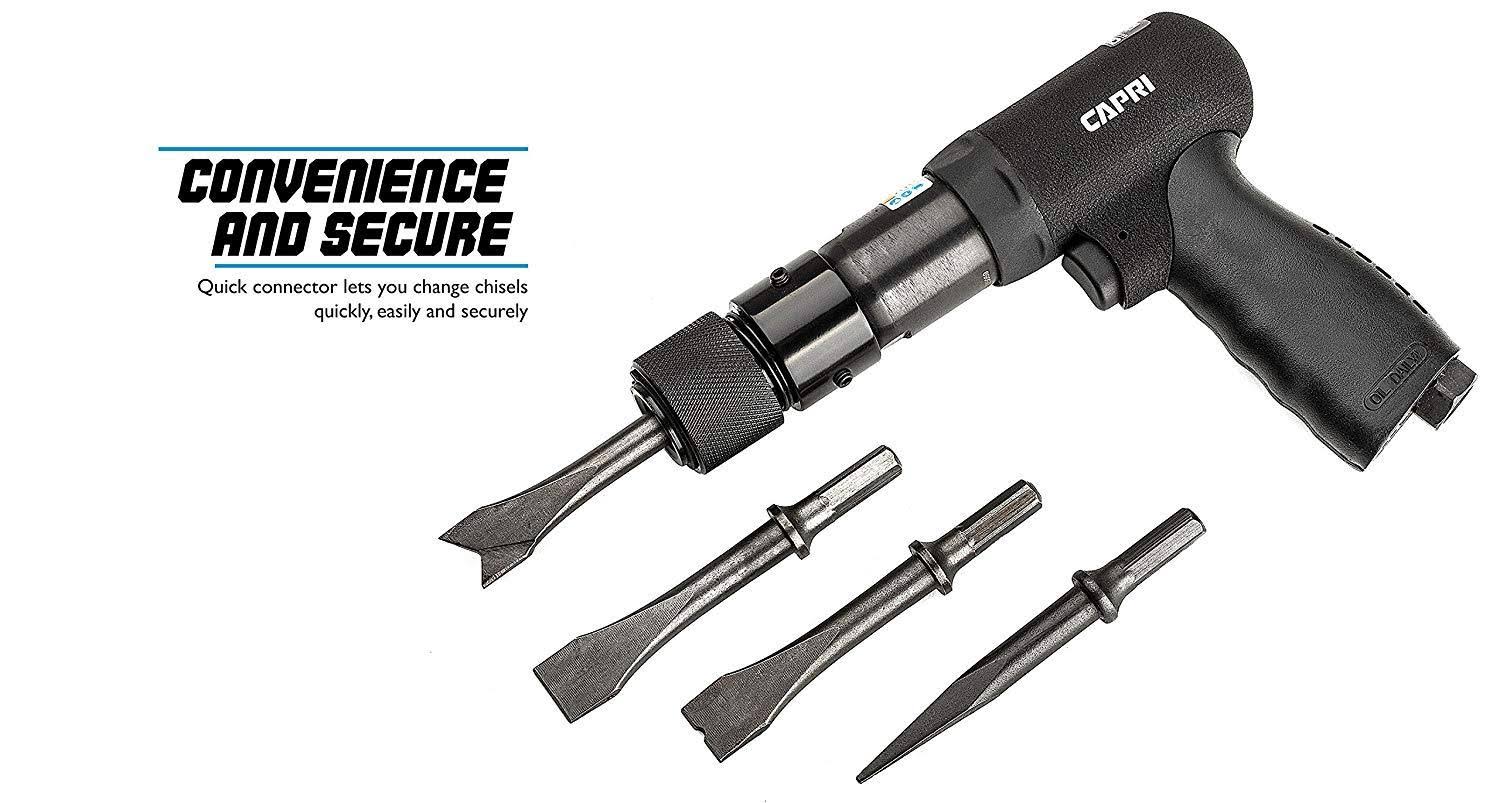 Air Hammer, Hex Shank + 4 Chisels B758