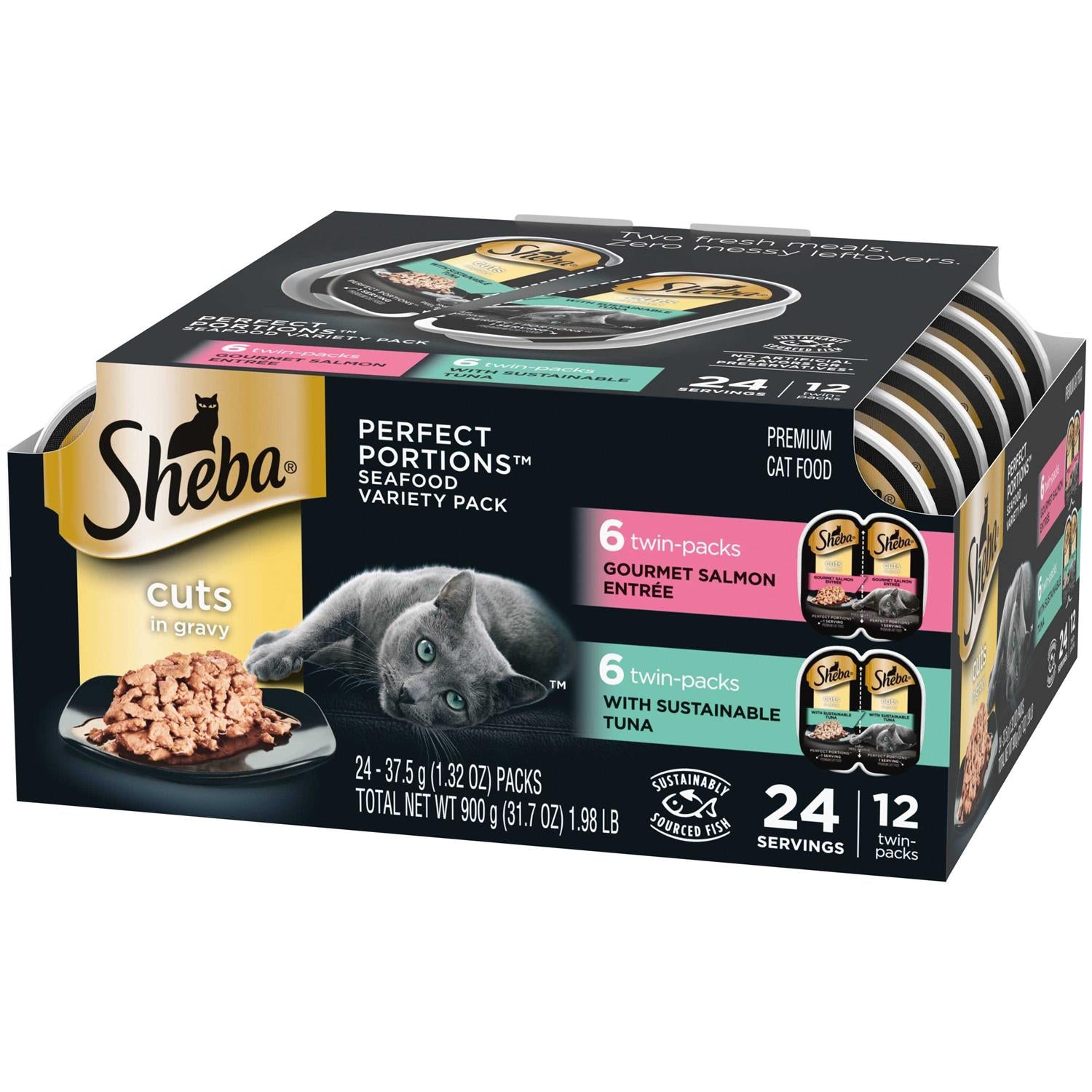 Sheba Perfect Portions Cuts in Gravy D3141