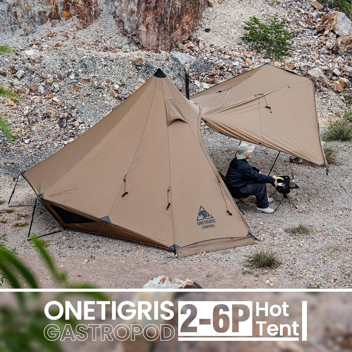 2-6 Person Hot Tent with Stove Jack C785