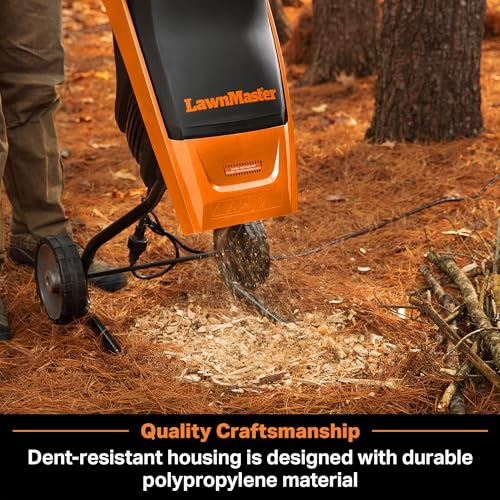 Electric Wood Chipper Shredder 15-Amp 1.5-Inch Cutting Diameter O459