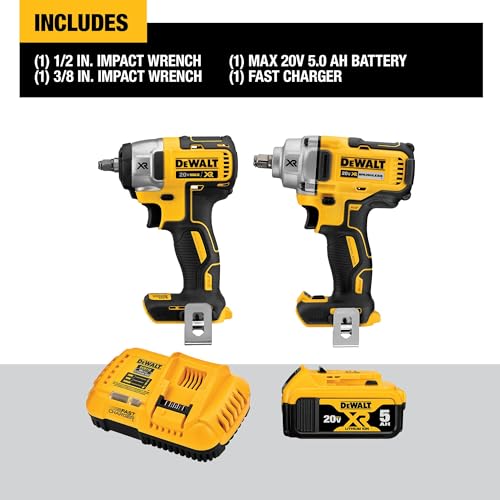 20V MAX Cordless Impact Wrench Combo Kit with 5ah Battery and Charger R63856