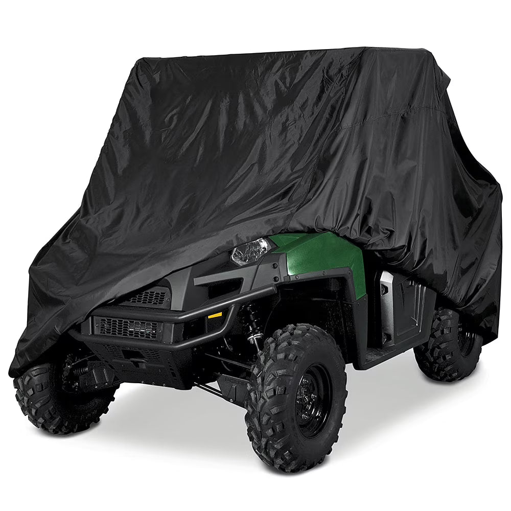 Black UTV Cover with Roll Cage 190T Polyester Storage Cover E61040