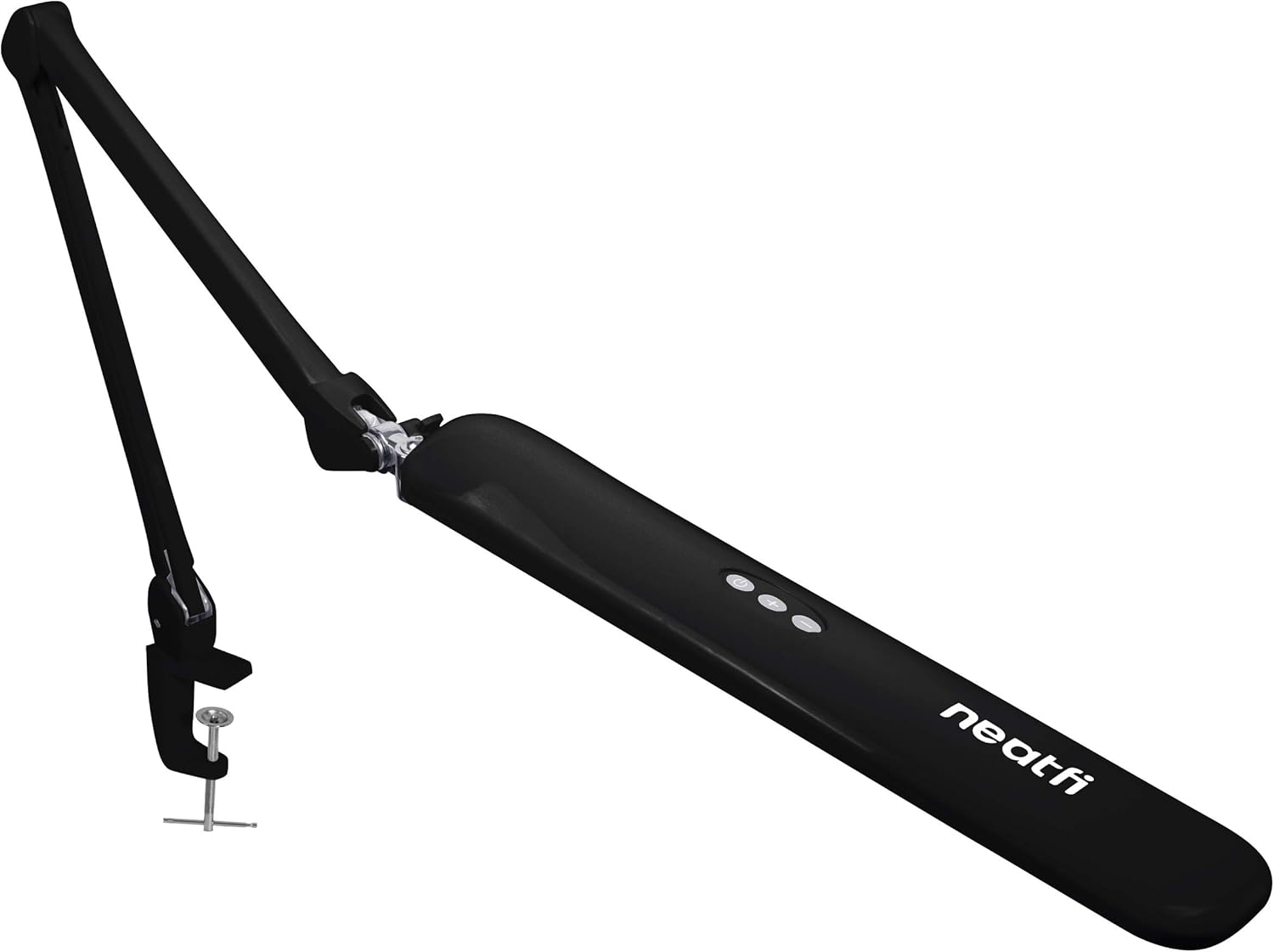 Black 17.7 Wide LED Task Lamp with Clamp I735