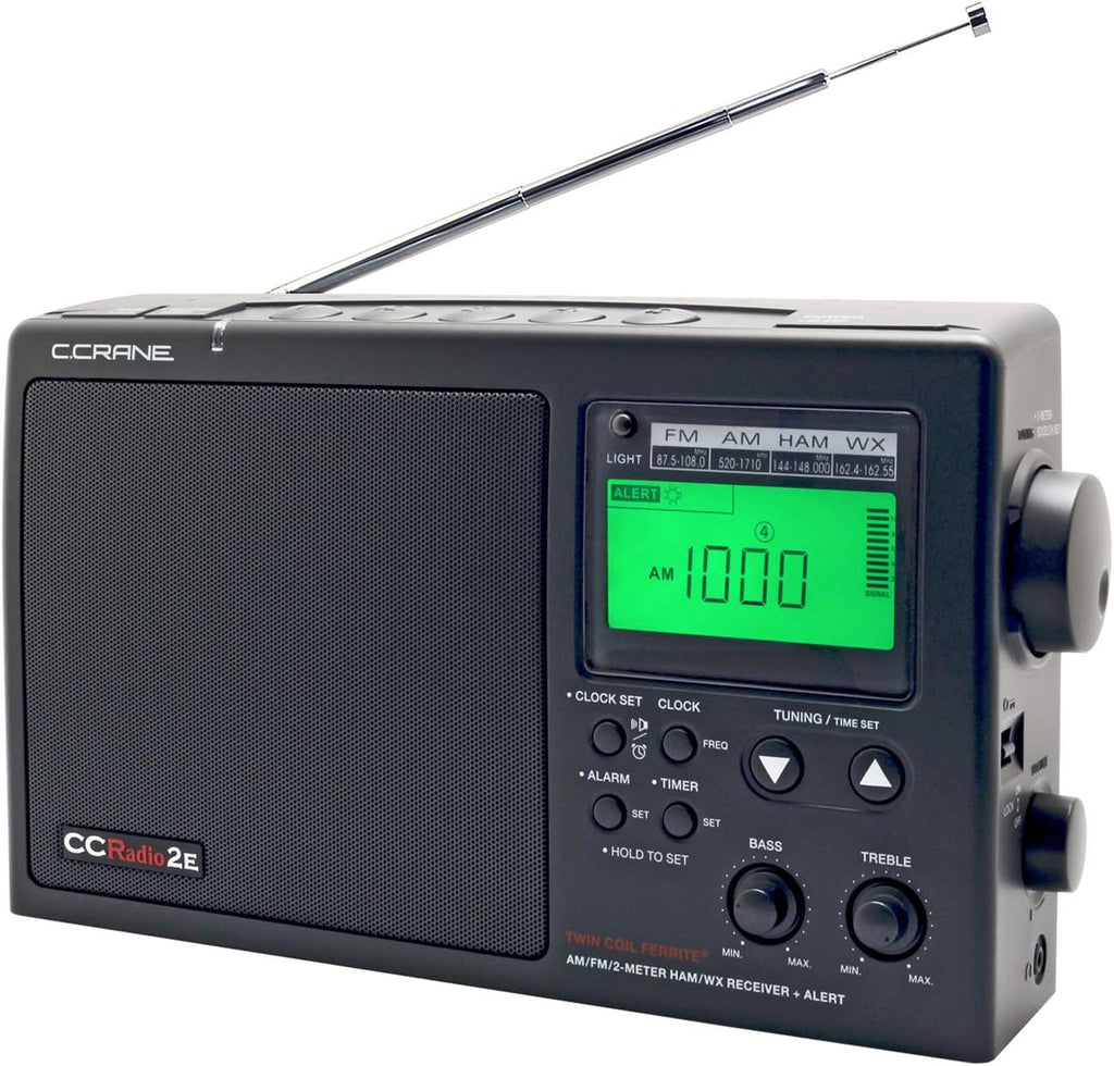 Black Portable AM FM Weather Radio Y914