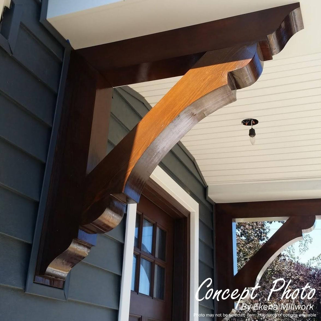 8x22W x 30x22D x 34x22H Western Red Cedar Traditional Outlooker F10424