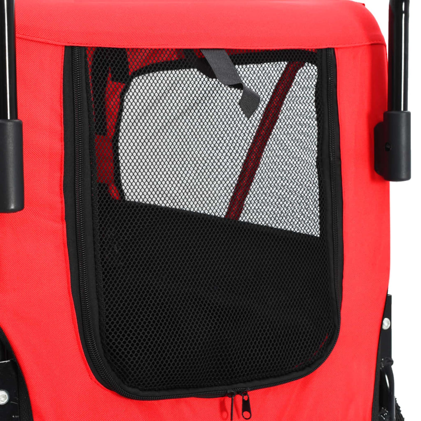 2-in-1 Pet Bike Trailer & Jogging Stroller Red and Black B10204