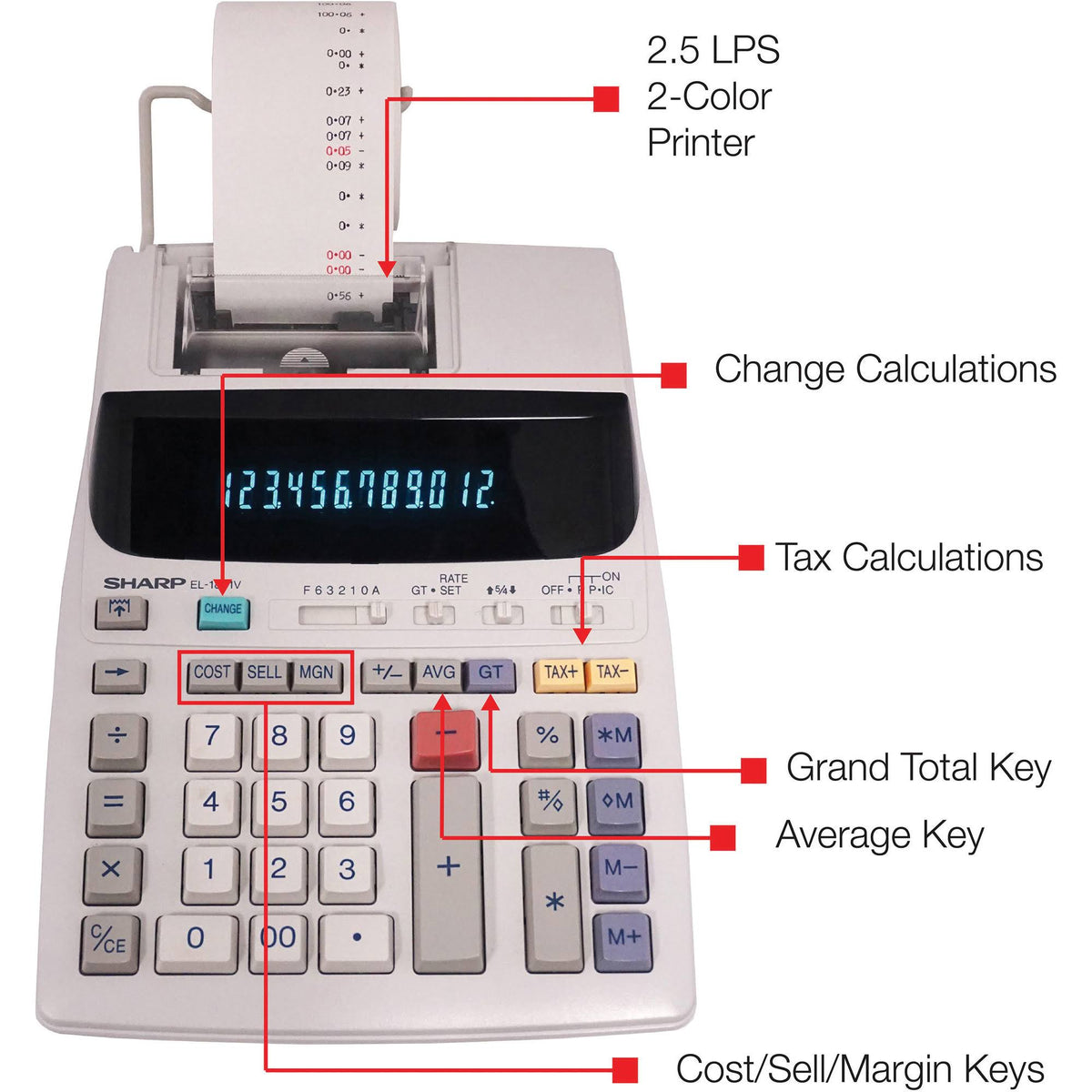 12 Digit Printing Calculator L691
