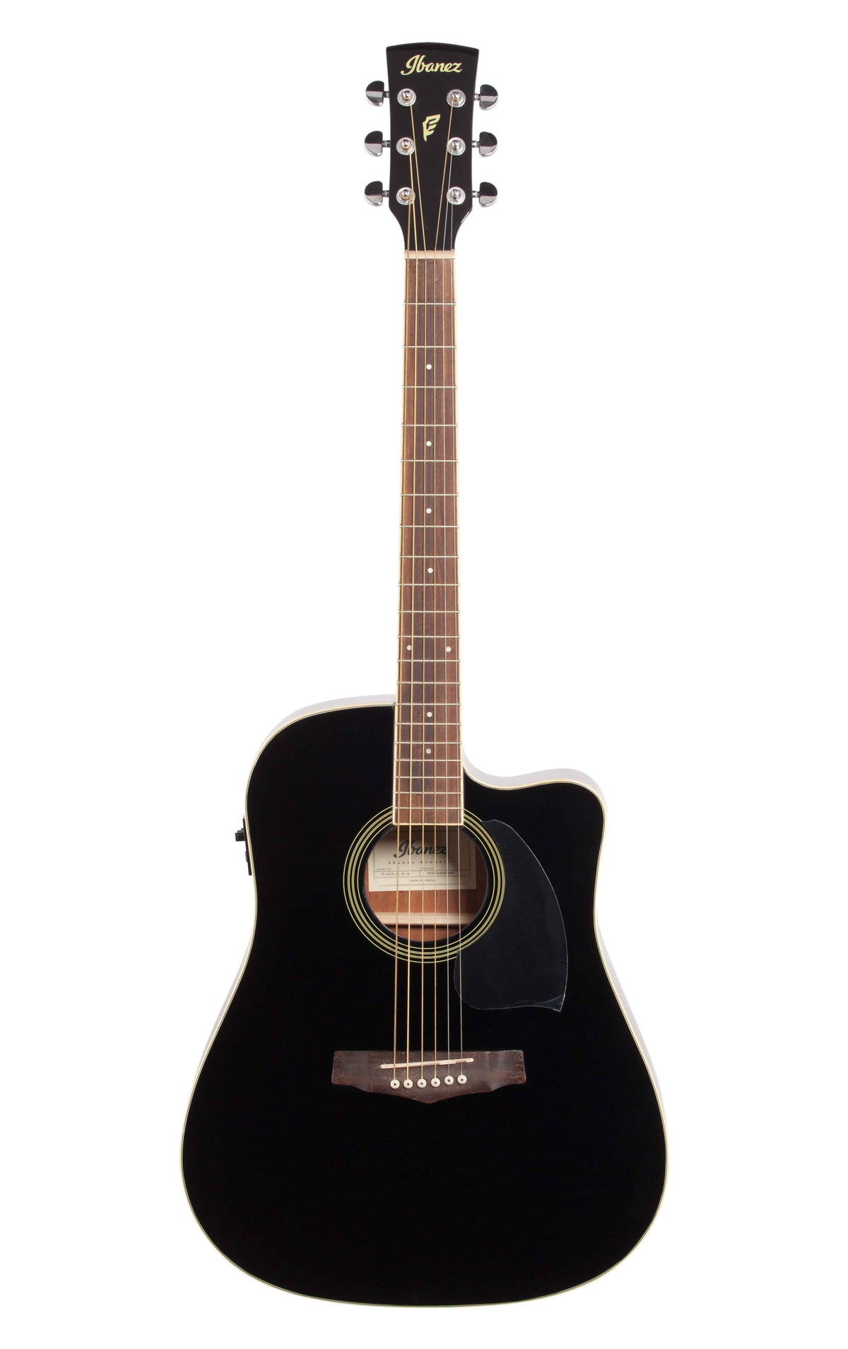 Black Dreadnought Cutaway Acoustic-Electric Guitar K54570