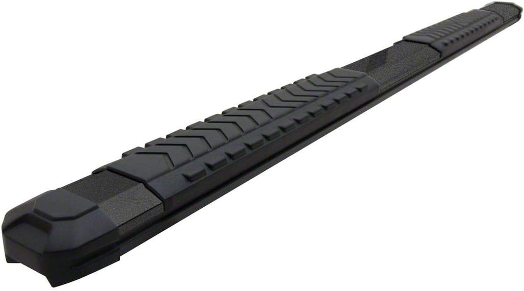 5-Inch Aluminum Side Step Bars with Black Cover Plates J348