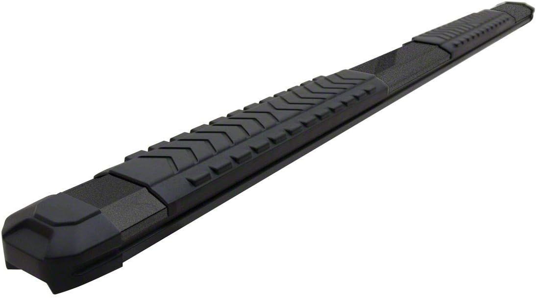 5-Inch Aluminum Side Step Bars with Black Cover Plates J348