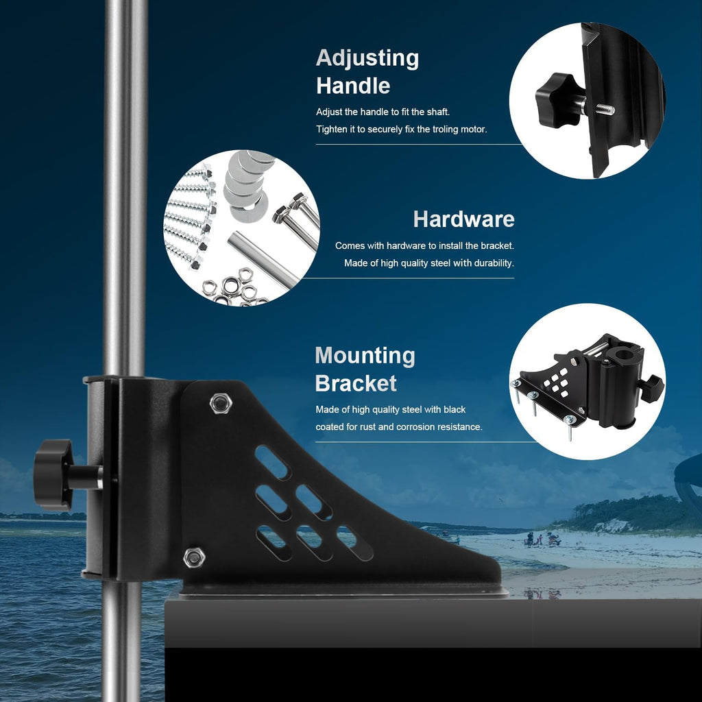 Trolling Motor Deck Mount for Shafts Between 1.15" - 1.25" in Diameter H6789