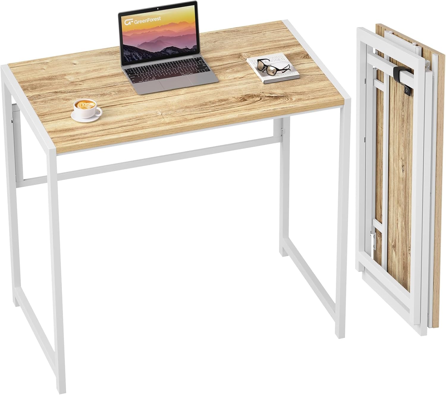 31.5 in Folding Desk with Storage Shelf J648