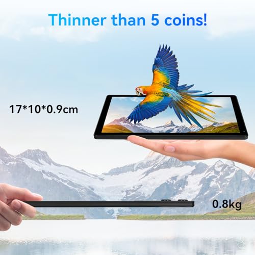 Black 10.36 inch Android 14 Tablet, 16GB RAM 128GB ROM, 8-Core HD Display, 5000mAh Battery, Dual Camera, 1TB Expandable N773055