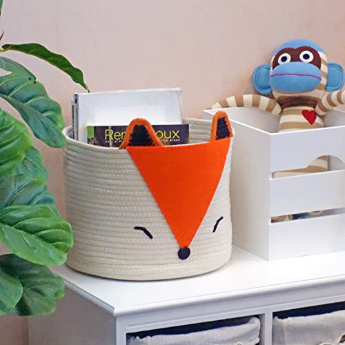 Orange Fox Storage Basket Medium X922396