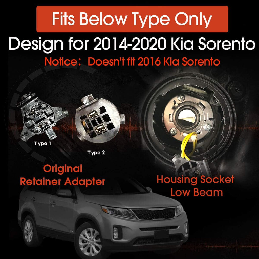 H7 LED Bulbs Conversion Kit 6000K Cool White (2 Pack) W107