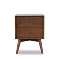 Brown Walnut Wood Night Stand I445650