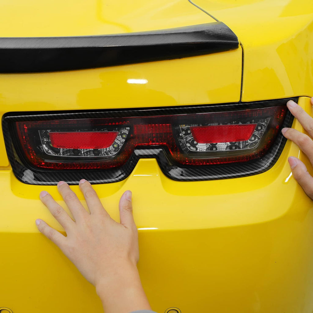 Carbon Fiber Grain Tail Light Cover Trim Frame Bezels G704241