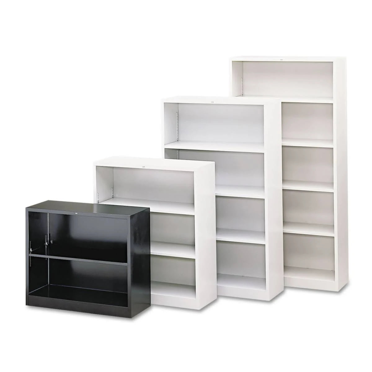 Light Gray Steel Bookcase with 6 Shelves C43414