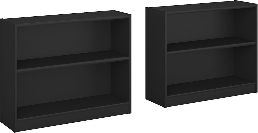 Pure White 2 Shelf Bookcase Set of 2 W749