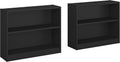 Pure White 2 Shelf Bookcase Set of 2 W749