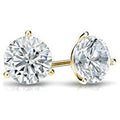 14k Yellow Gold Lab Grown Diamond Stud Earrings (1/4 cttw, E-F, VS1-VS2) Screw-backs L505296