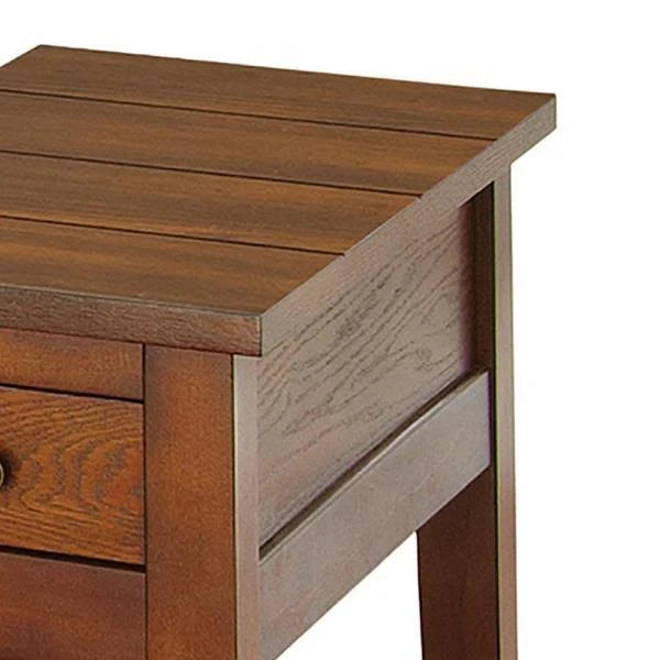 Oak Chairside End Table E329550