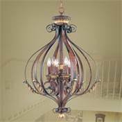 Bronze 6 Light Foyer N29924