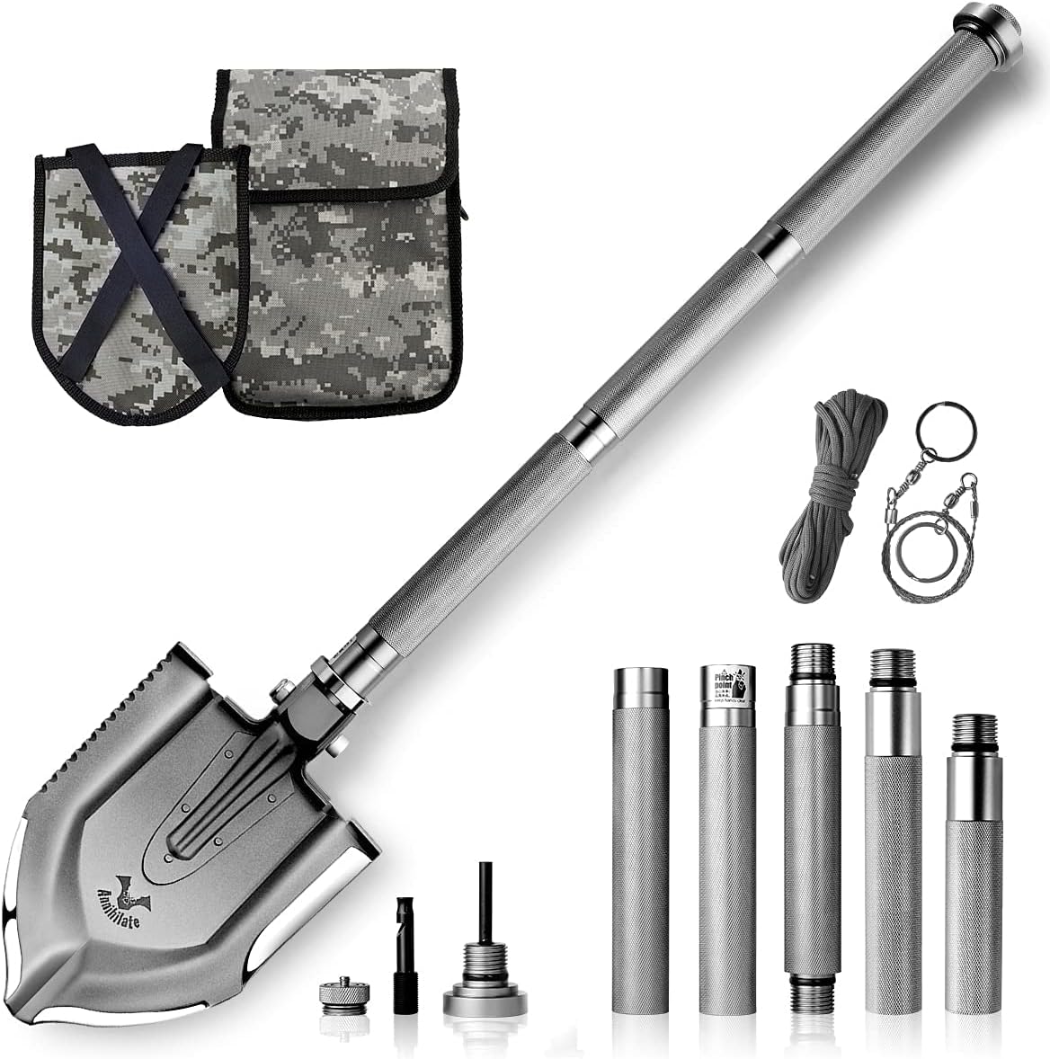 24 in 1 Multifunctional Folding Camping Shovel Multi Tool L95926