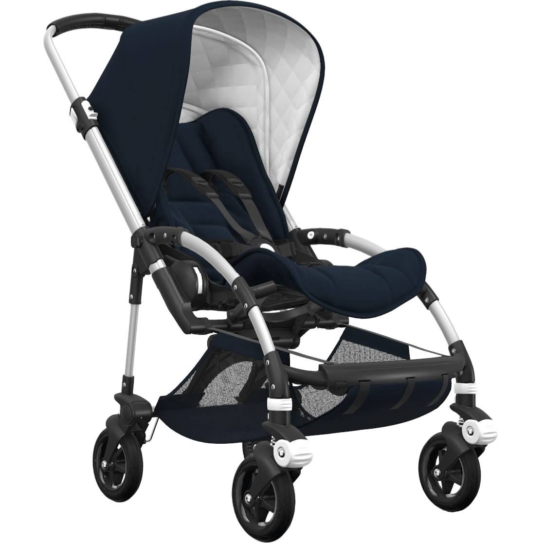 Aluminum Dark Navy Stroller N319