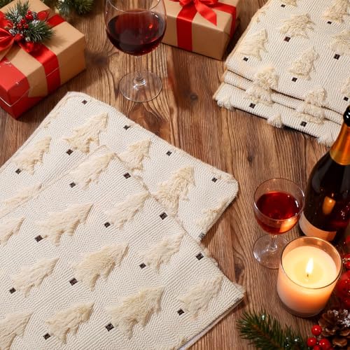 2 Pcs Beige Plush Faux Fur Table Runner 13x72 Inch E812590