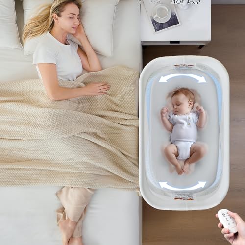 Grey Electric Bassinet with 3 Speeds A128359