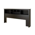 King Black Bookcase Headboard B15406