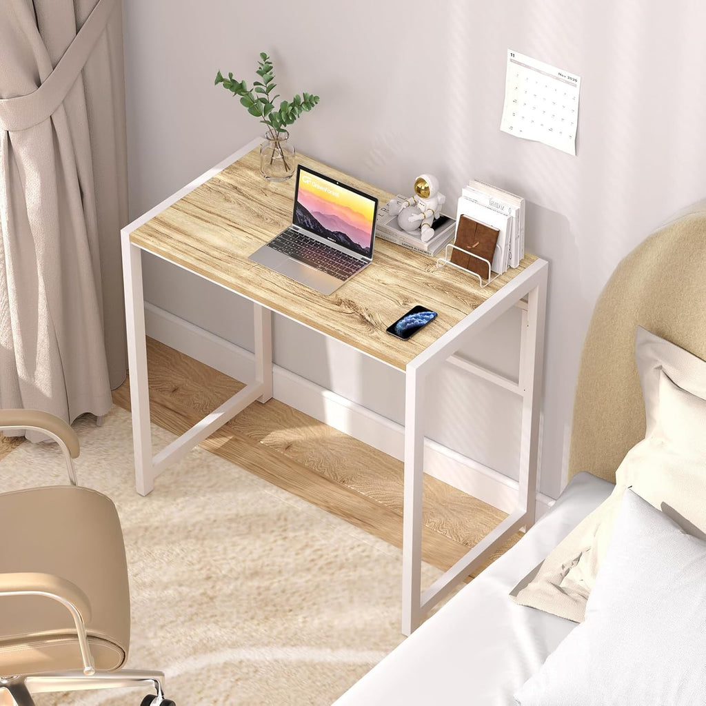 31.5 in Folding Desk with Storage Shelf J648