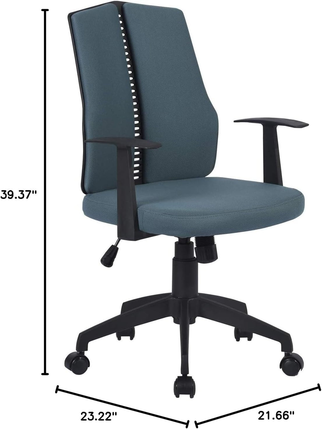 Dark Blue Ergonomic Swivel Rolling Desk Chair I7737