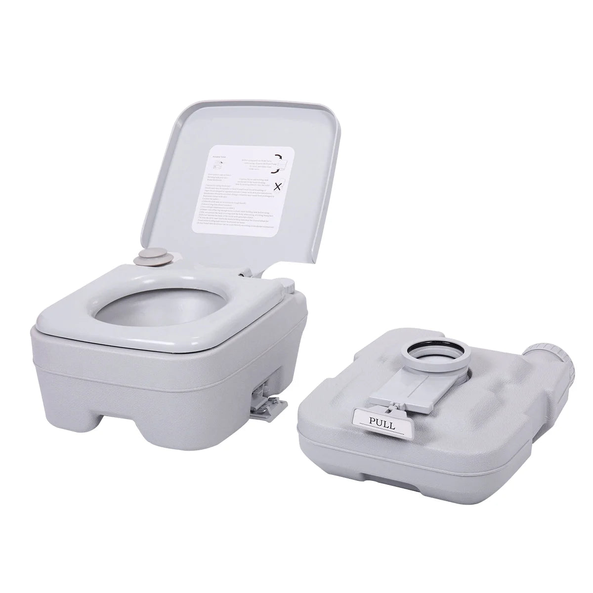 Lightweight 2.6 Gallon Flushable Camping Toilet L1988