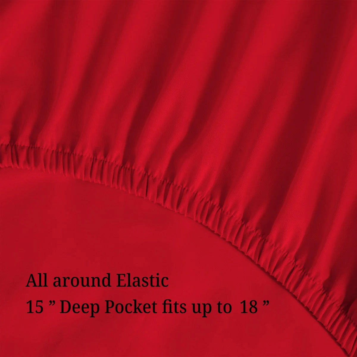 Red 300 TC Egyptian Cotton Sheet Set V973687