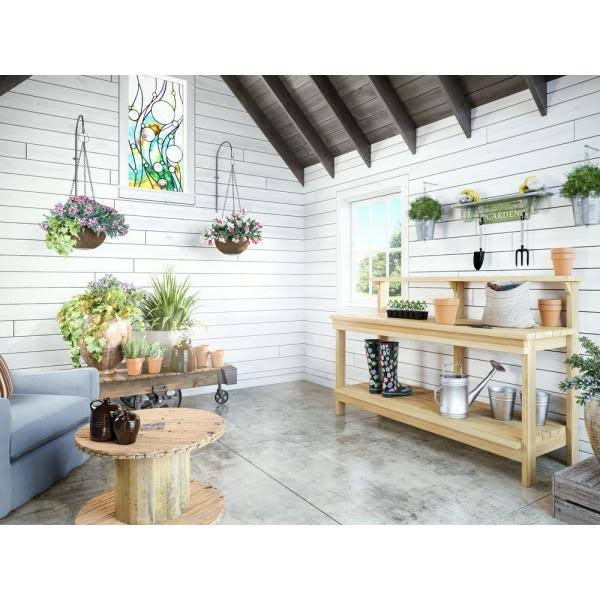 1 in. x 8 in. x 6 ft. Eased Edge Pine Shiplap Board (6-Pack) F260368