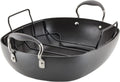 16 Inch x 13 Inch Hard Anodized Nonstick Roasting Pan with Rack U568288