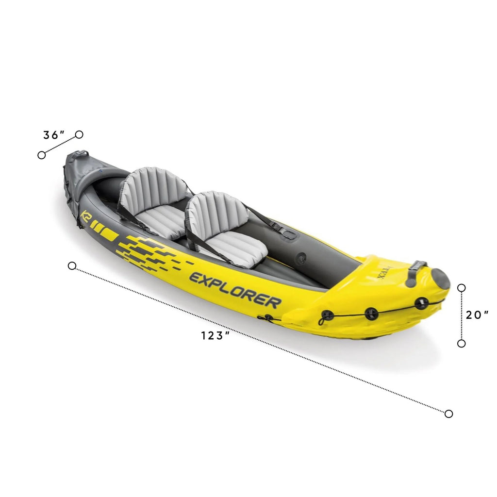 Inflatable Kayak with Oars and Hand Pump D808347