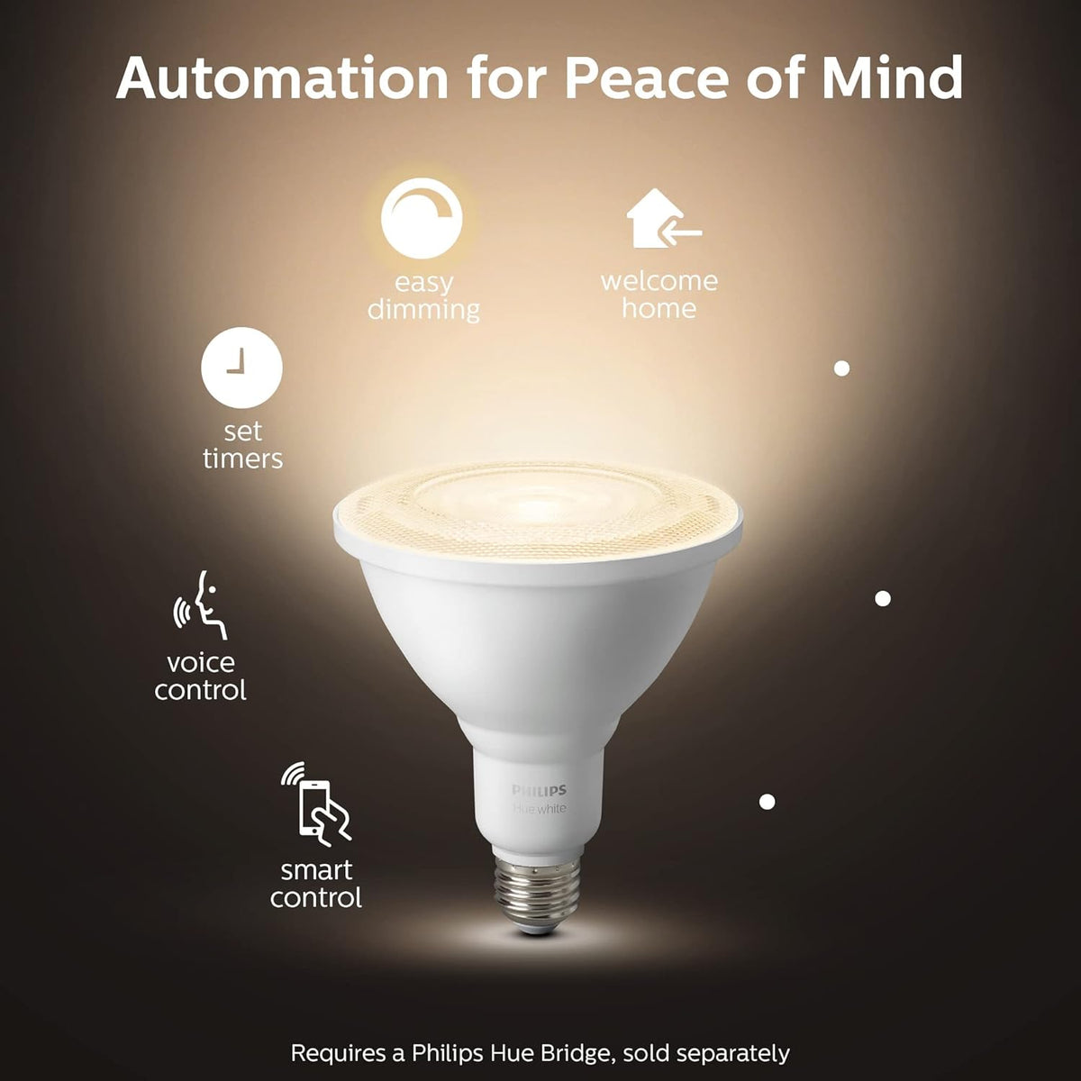 Smart PAR38 LED Bulb - Soft Warm White Light - 1 Pack - 1300LM - E26 - Weatherproof U3457